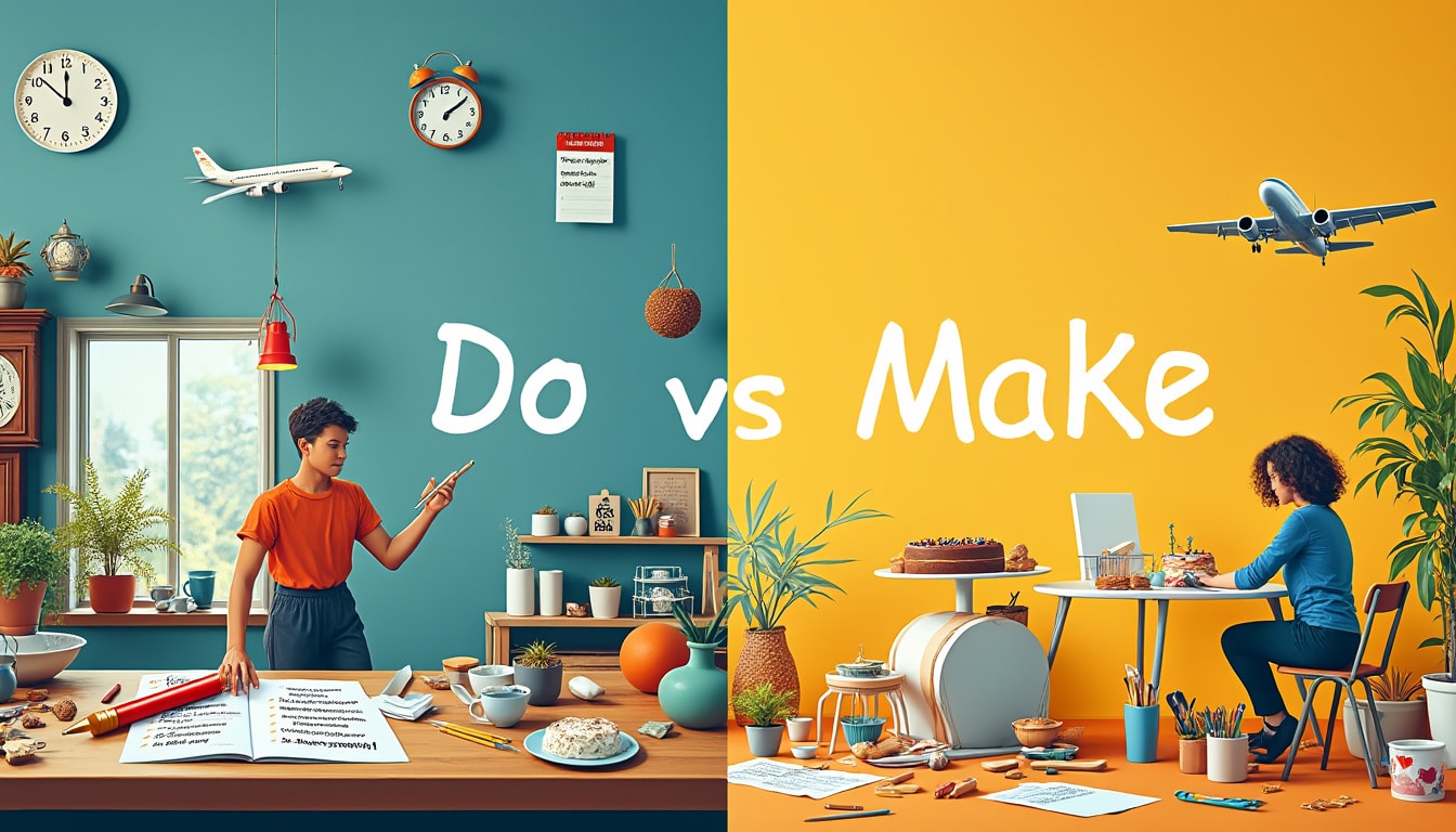 découvrez les distinctions essentielles entre 'do' et 'make' en anglais. apprenez quand utiliser chaque verbe pour améliorer votre maîtrise de la langue et éviter les erreurs courantes. idéal pour les débutants et les apprenants intermédiaires.
