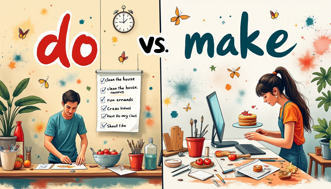 Les différences entre “do” et “make” en anglais